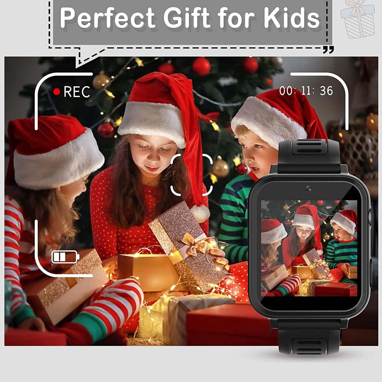 Kids Smart Watch, Toddler Watch Toys for 3-12 Ages Year Old, Smartwatches with 24 Learning Games Video Camera Pedometer Music Alarm Flashlight, Birthday Gift Boys Girls Kids, Educational Kids Smart Watch, Toddler Watch Toys for 3-12 Ages Year Old, Smartwatches with 24 Learning Games Video Camera Pedometer Music Alarm Flashlight, Birthday Gift Boys Girls Kids, Educational